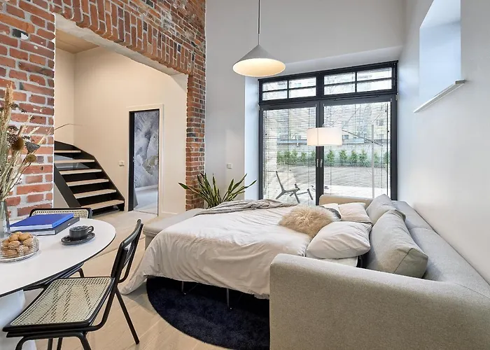 Apartment High Ceiling Loft With Its Own Backyard And A Terrace Tallinn